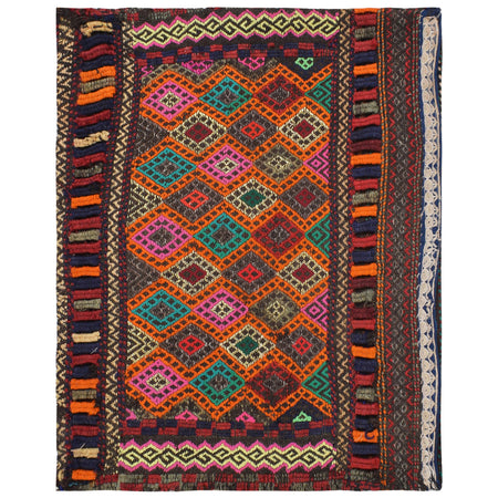 Balisht Area Rug Handmade Multi Geometric 2x3 ft