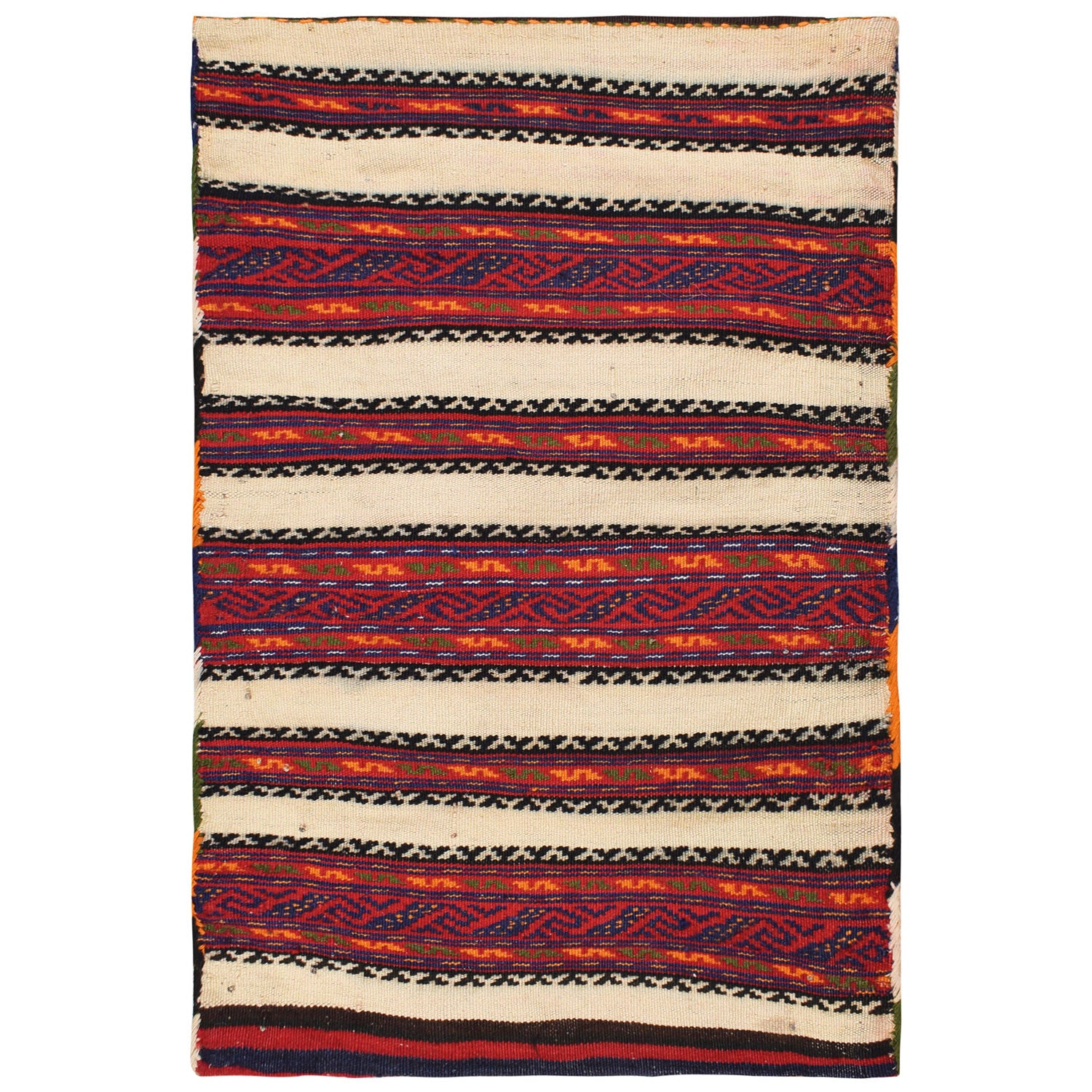 Balisht Area Rug Handmade Multi Geometric 2x3 ft