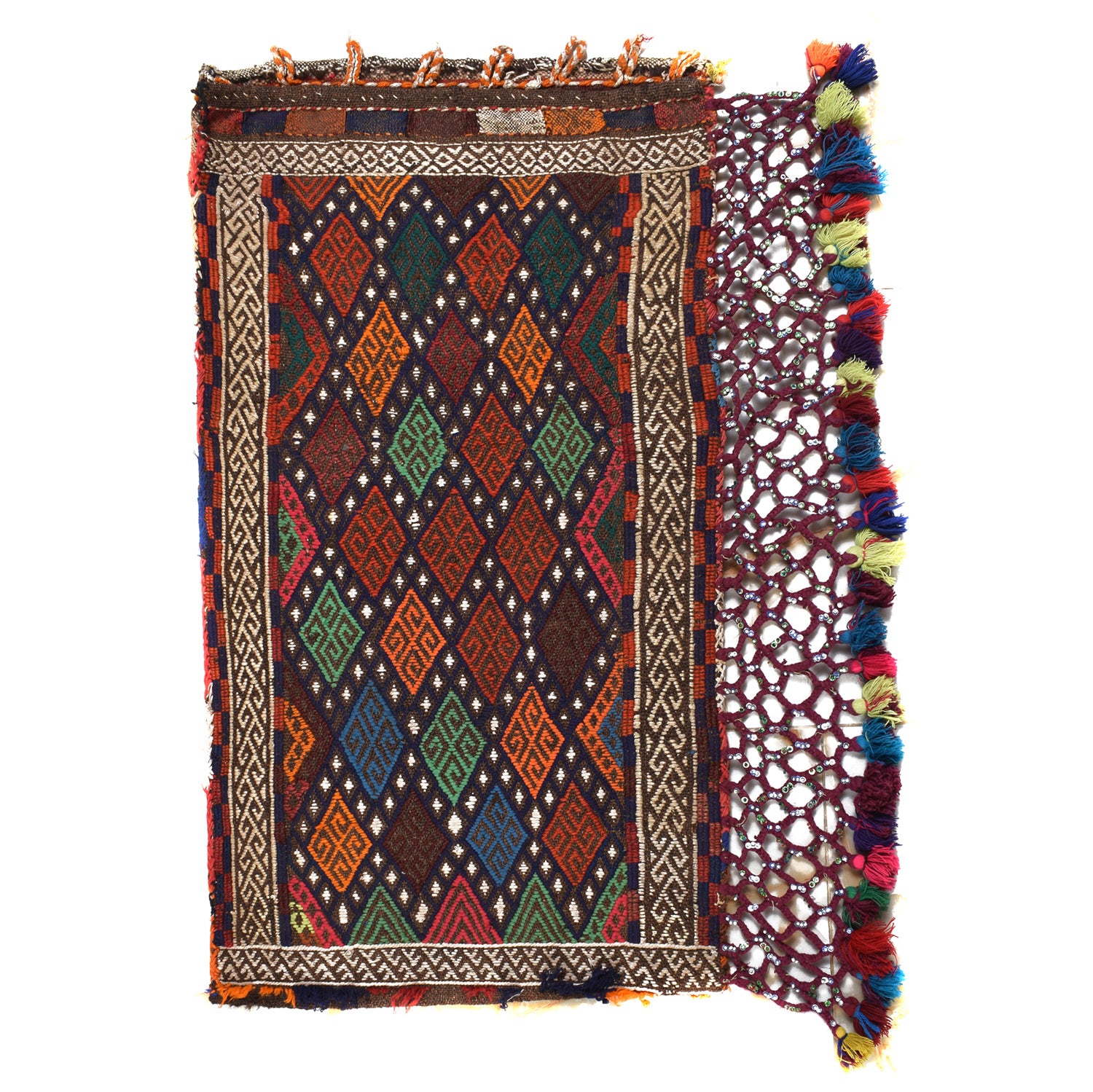 Balisht Area Rug Handmade Multi Geometric 2x3 ft