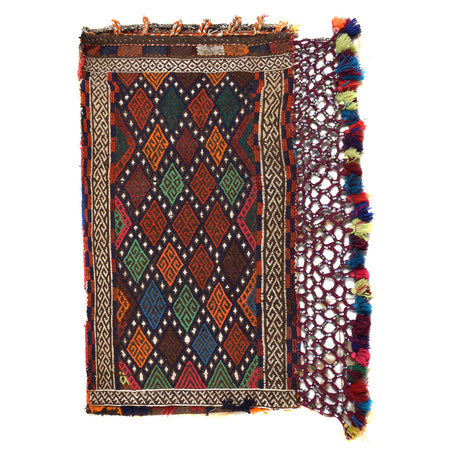 Balisht Area Rug Handmade Multi Geometric 2x3 ft