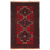 Baluchi Rug Handmade Multi Geometric 3x5 ft