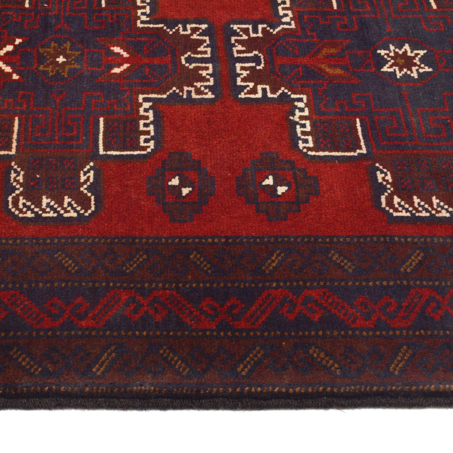 Baluchi Rug Handmade Multi Geometric 3x5 ft