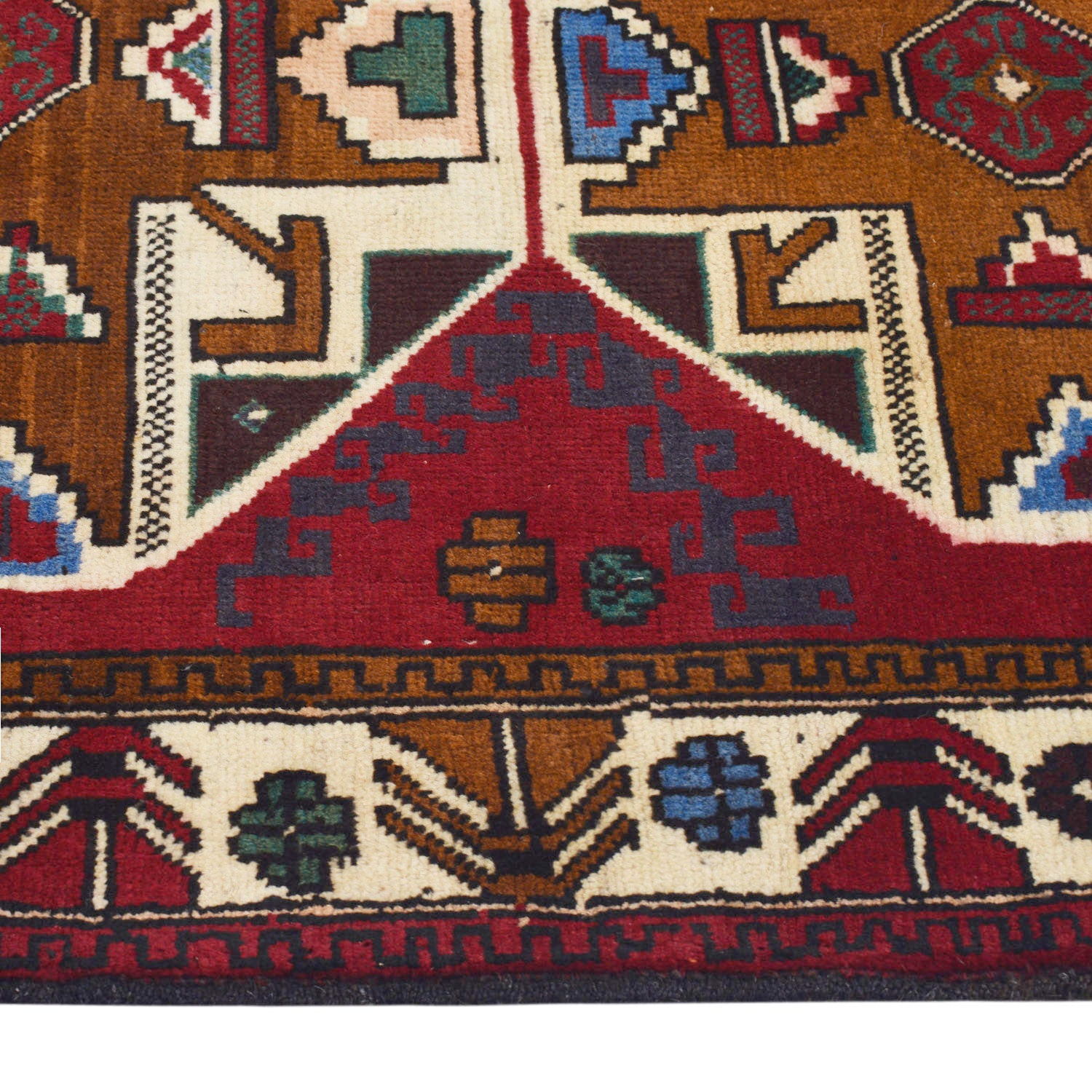 Baluchi Rug Handmade Multi Geometric 2x4 ft