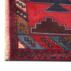 Baluchi Rug Handmade Red Geometric 2x4 ft