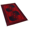 Baluchi Rug Handmade Red Geometric 2x4 ft