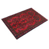Baluchi Rug Handmade Red Geometric 2x4 ft