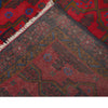 Baluchi Rug Handmade Red Geometric 2x4 ft