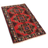 Baluchi Rug Handmade Red Geometric 2x4 ft