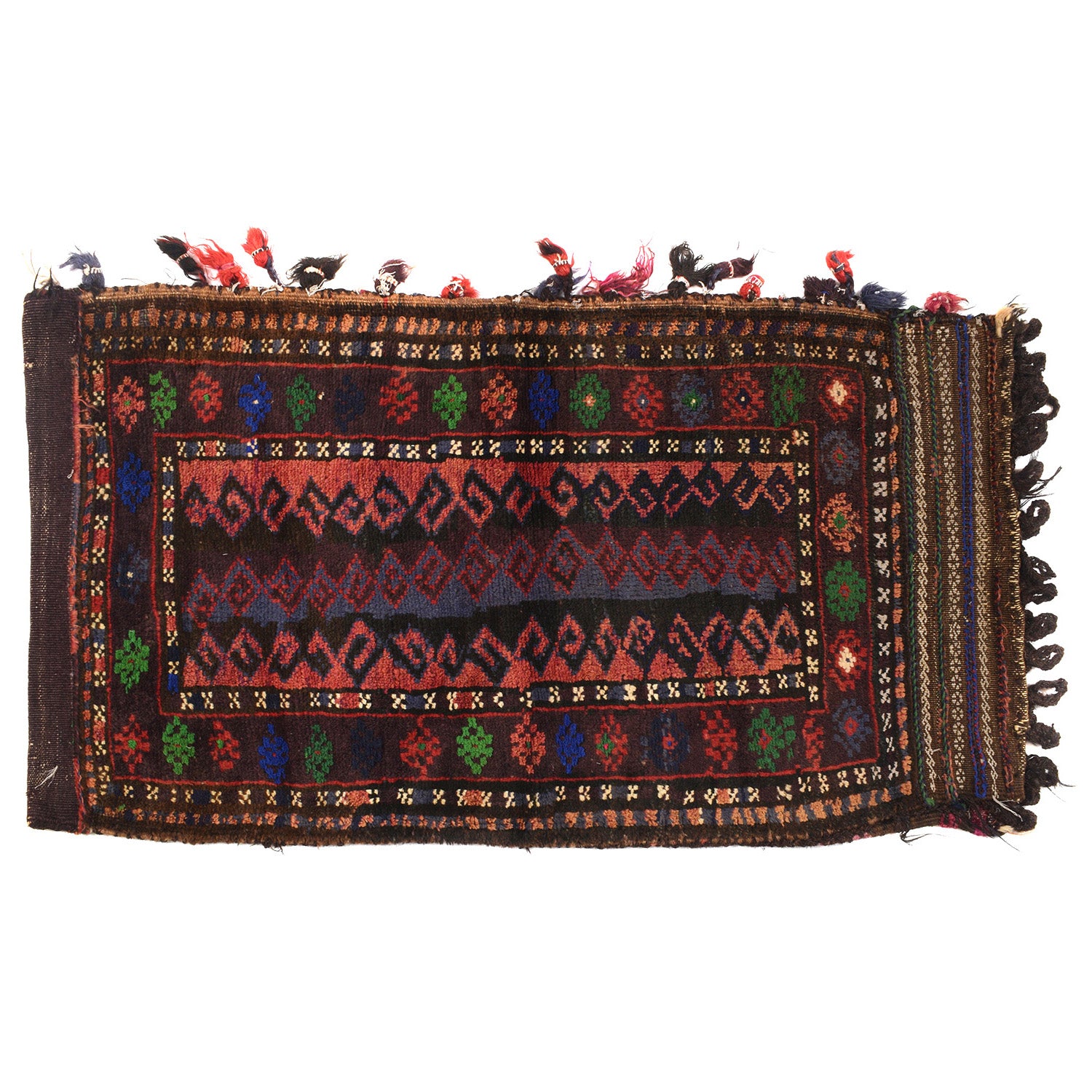 Balisht Area Rug Handmade Multi Floral 2x4 ft