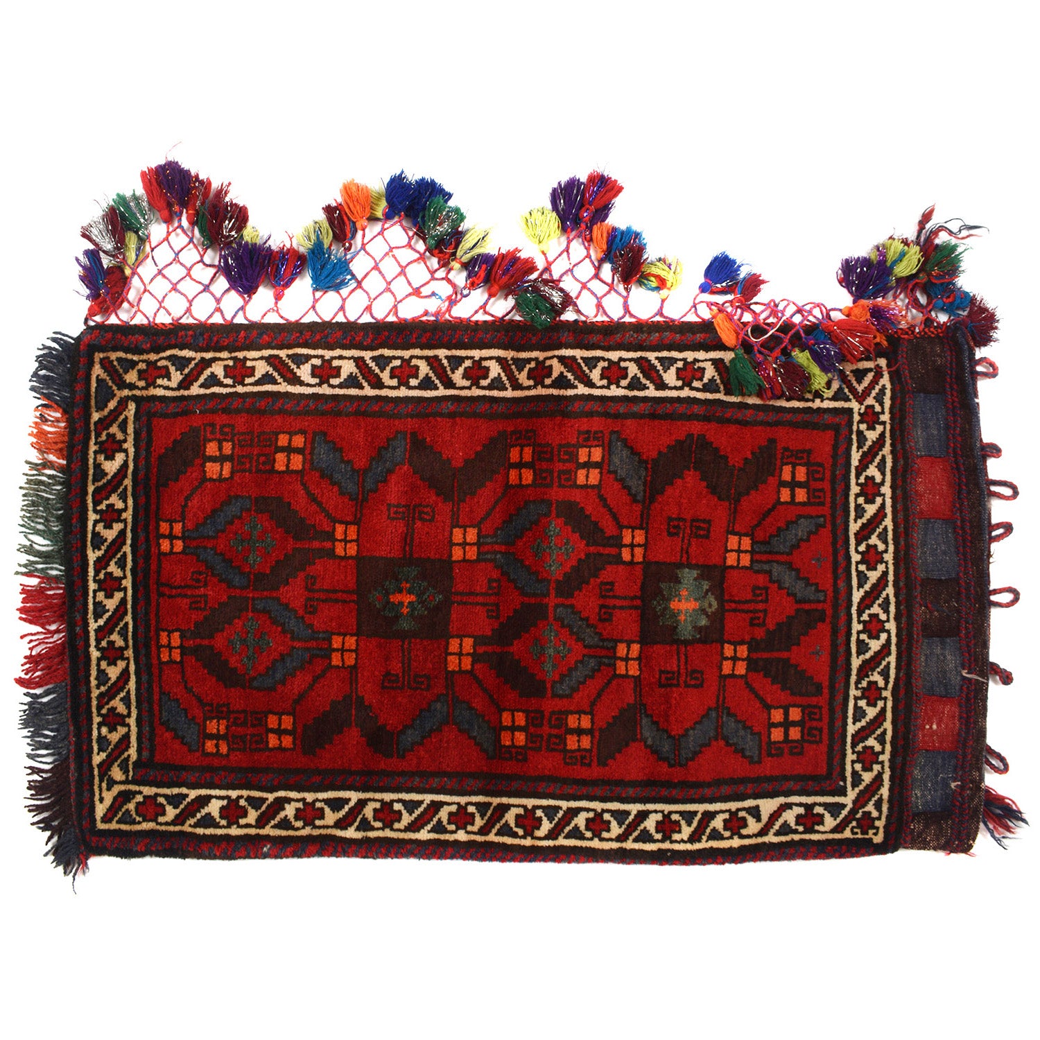 Balisht Area Rug Handmade Multi Floral 2x4 ft