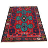 Baluchi Rug Handmade Red Geometric 2x4 ft