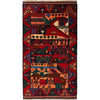 Pictorial Rug Handmade Multi Design