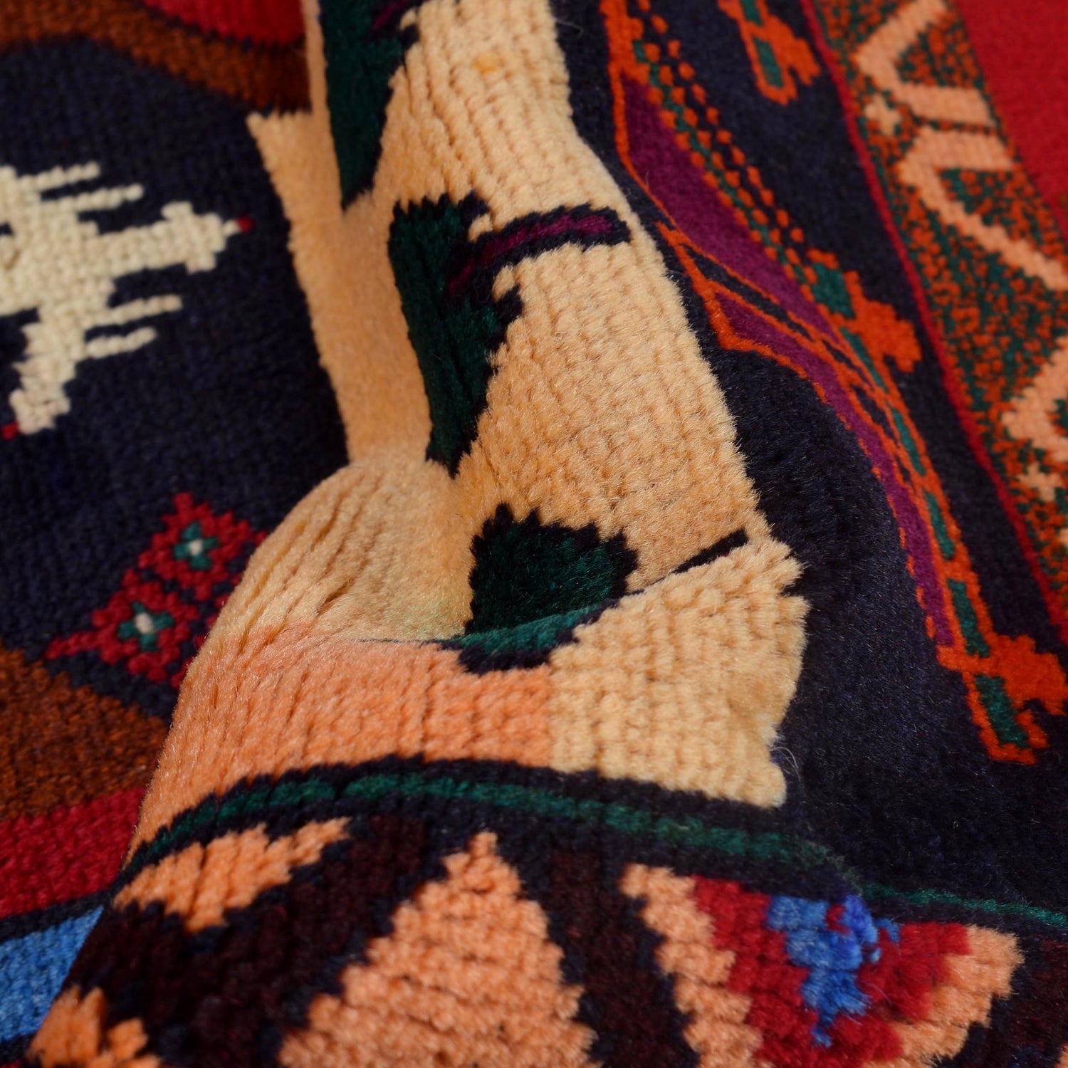 Pictorial Rug Handmade Multi Design