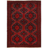 Baluchi Rug Handmade Deep Red Geometric 7x10 ft