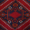 Baluchi Rug Handmade Deep Red Geometric 7x10 ft