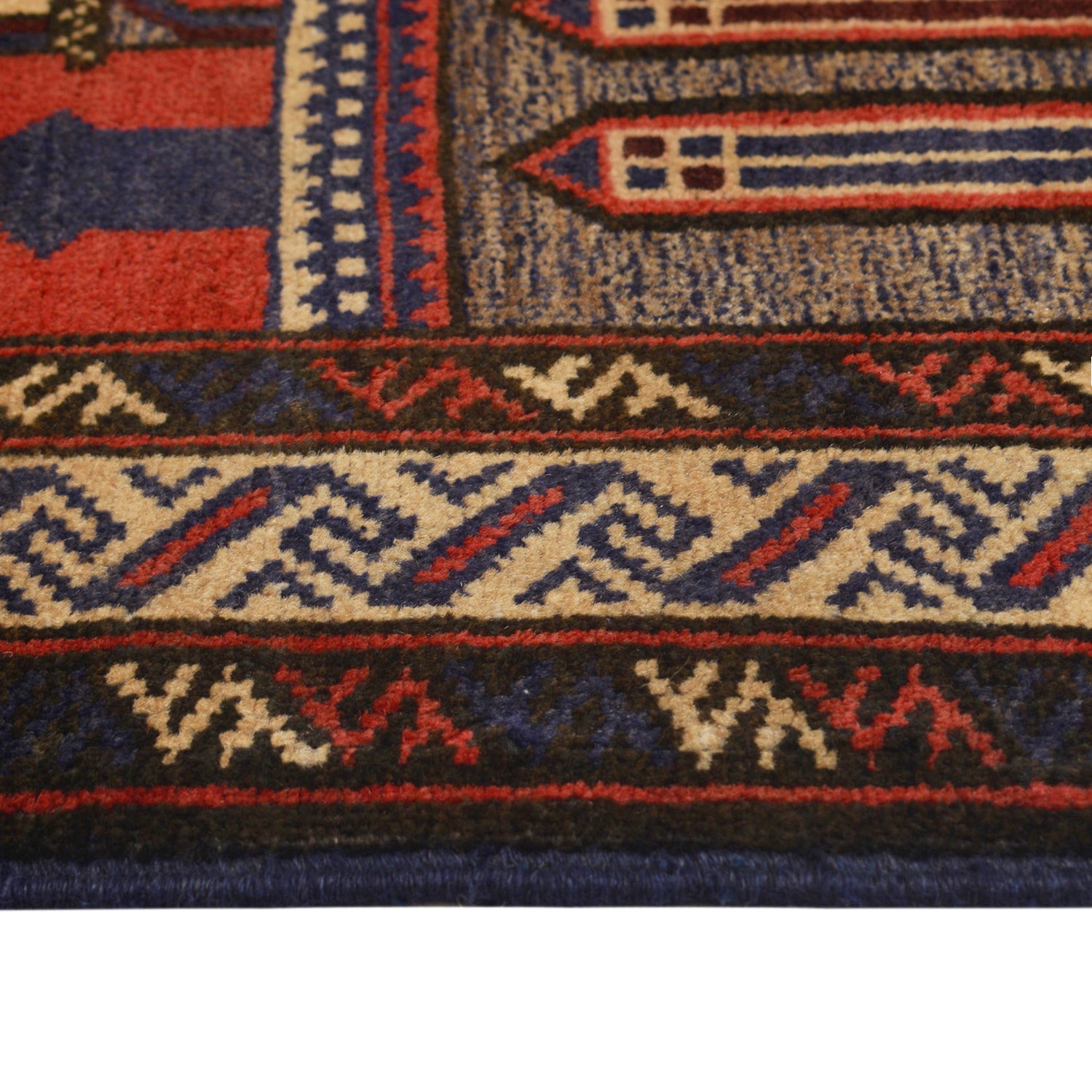 Baluchi Rug Handmade Multi Prayer Design 2x4 ft
