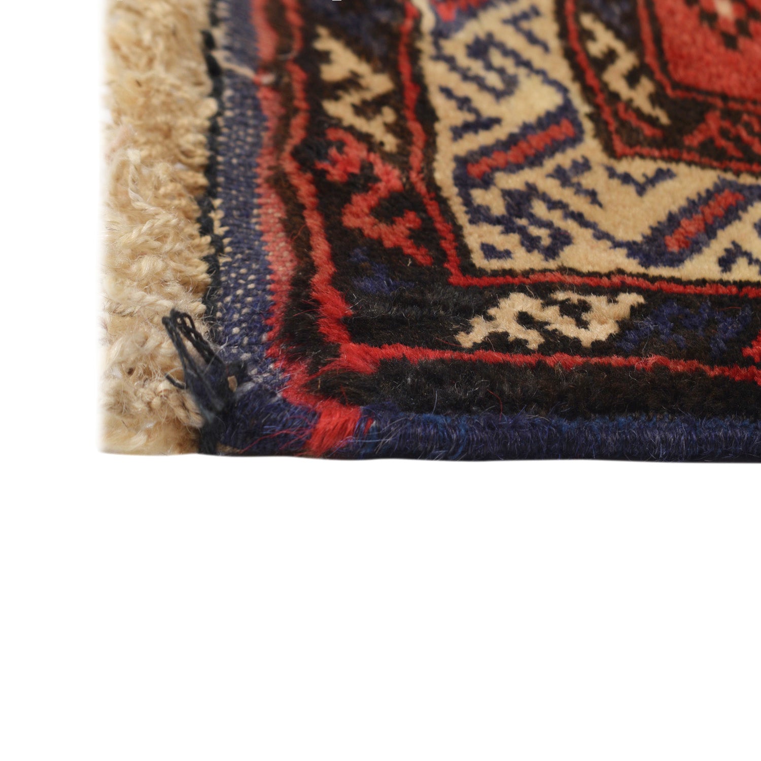 Baluchi Rug Handmade Multi Prayer Design 2x4 ft