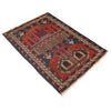 Baluchi Rug Handmade Multi Prayer Design 2x4 ft