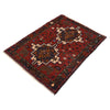 Baluchi Rug Handmade Red Geometric 2x4 ft