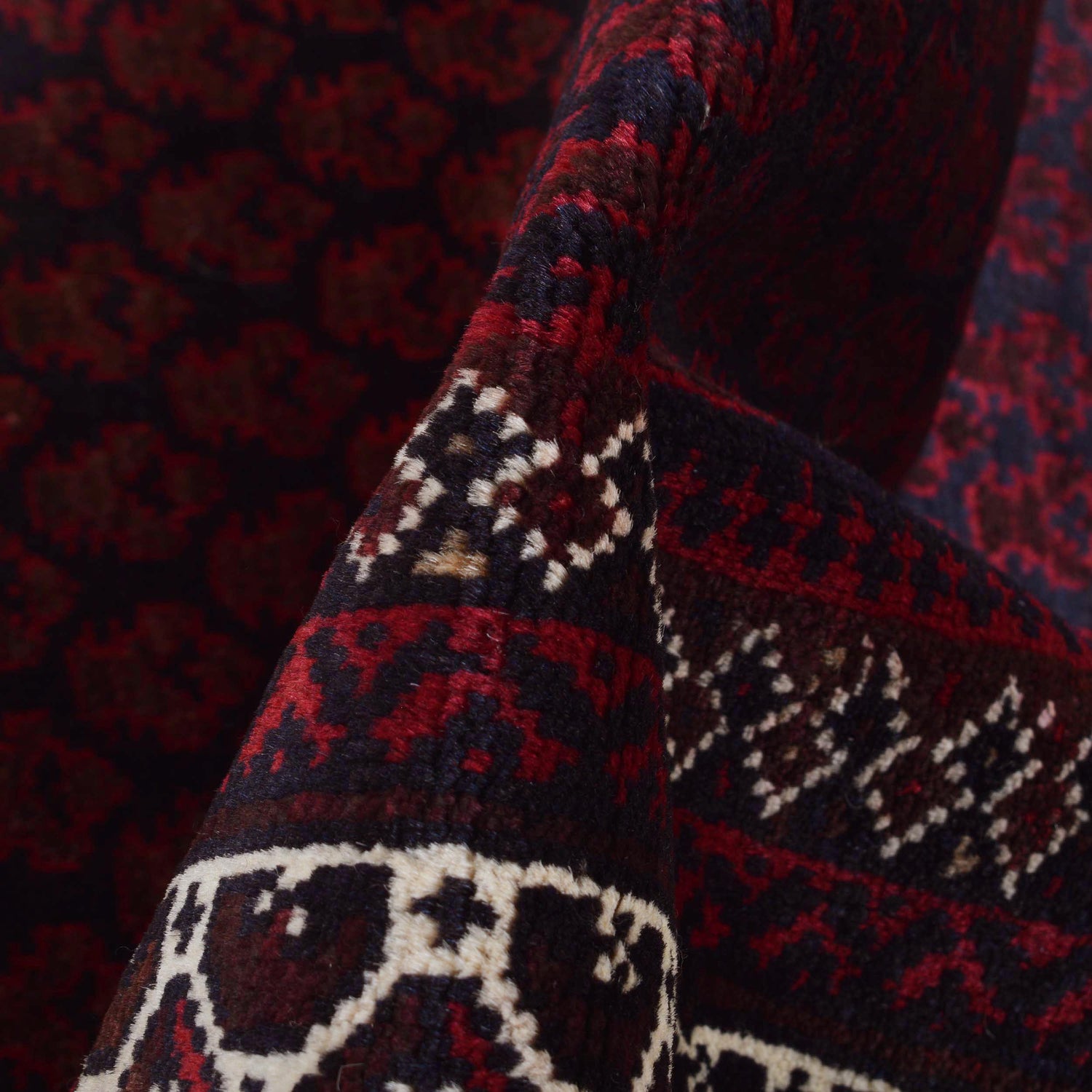 Baluchi Rug Handmade Red Prayer Design 3x5 ft