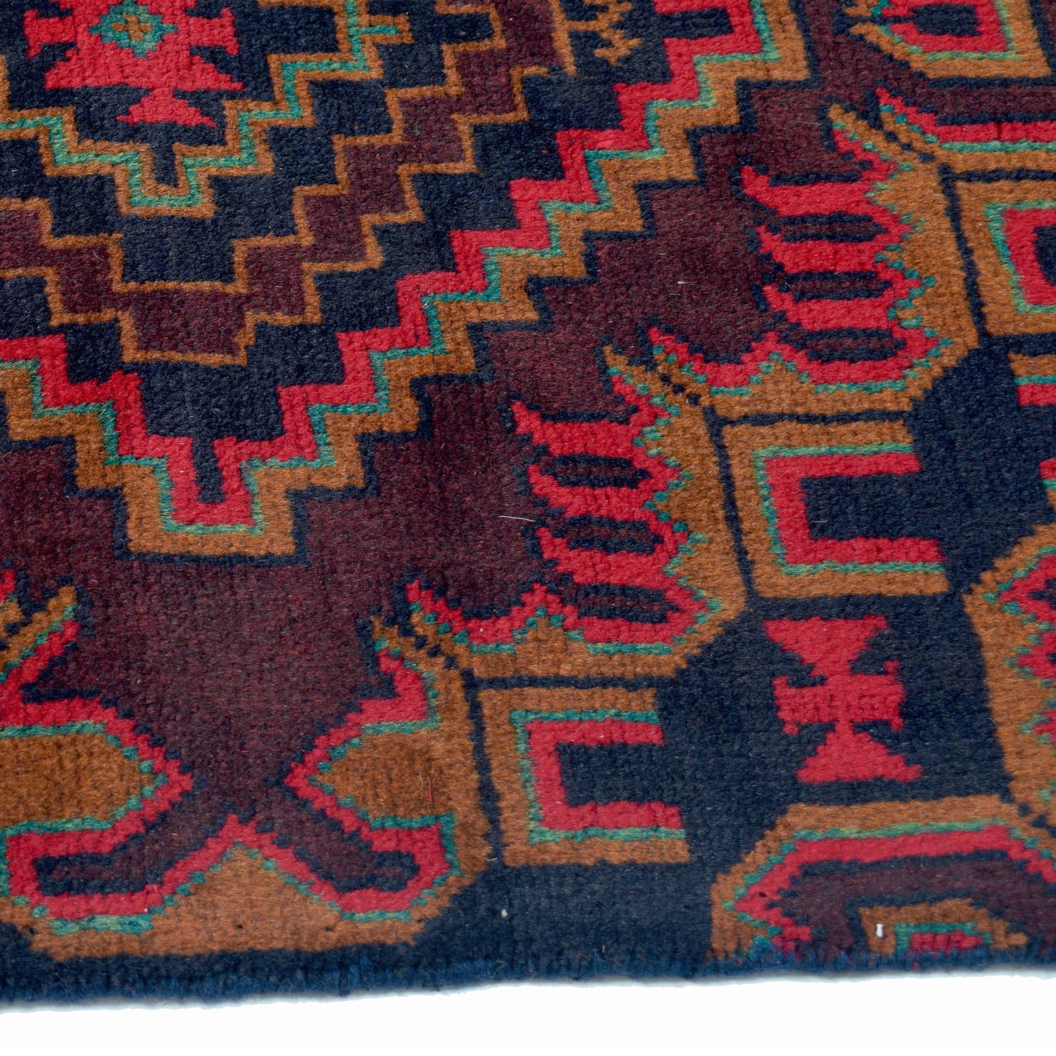 Baluchi Runner Rug Handmade Multi 13' Runner