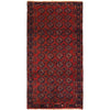 Baluchi Rug Handmade Red Geometric 4x6 ft