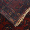 Baluchi Rug Handmade Red Geometric 4x6 ft