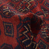 Baluchi Rug Handmade Red Geometric 4x6 ft