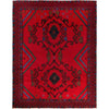 Baluchi Rug Handmade Deep Red Geometric 9x12 ft