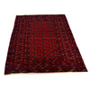 Bokhara Rug Handmade Vibrant Red Medallion 4x6 ft