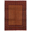 Khoja Roshnai Area Rug Handmade Orange Floral 4x7 ft