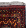 Khoja Roshnai Area Rug Handmade Orange Floral 4x7 ft