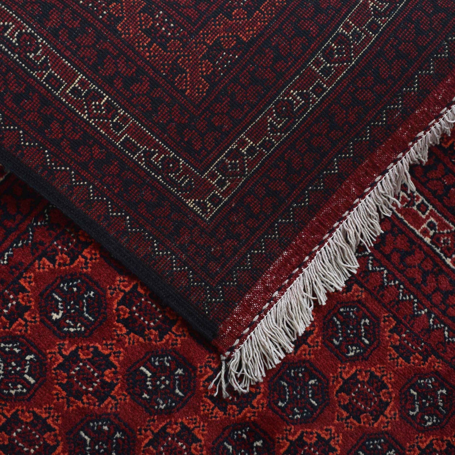 Khoja Roshnai Area Rug Handmade Red Floral 4x7 ft