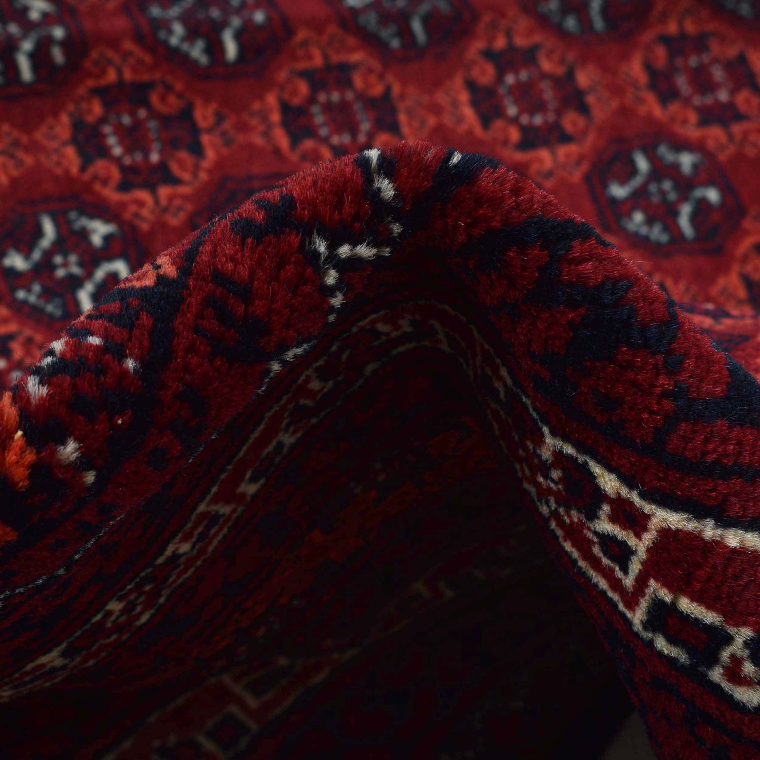 Khoja Roshnai Area Rug Handmade Red Floral 4x7 ft
