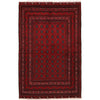Khoja Roshnai Area Rug Handmade Burgundy Red Floral 3x5 ft