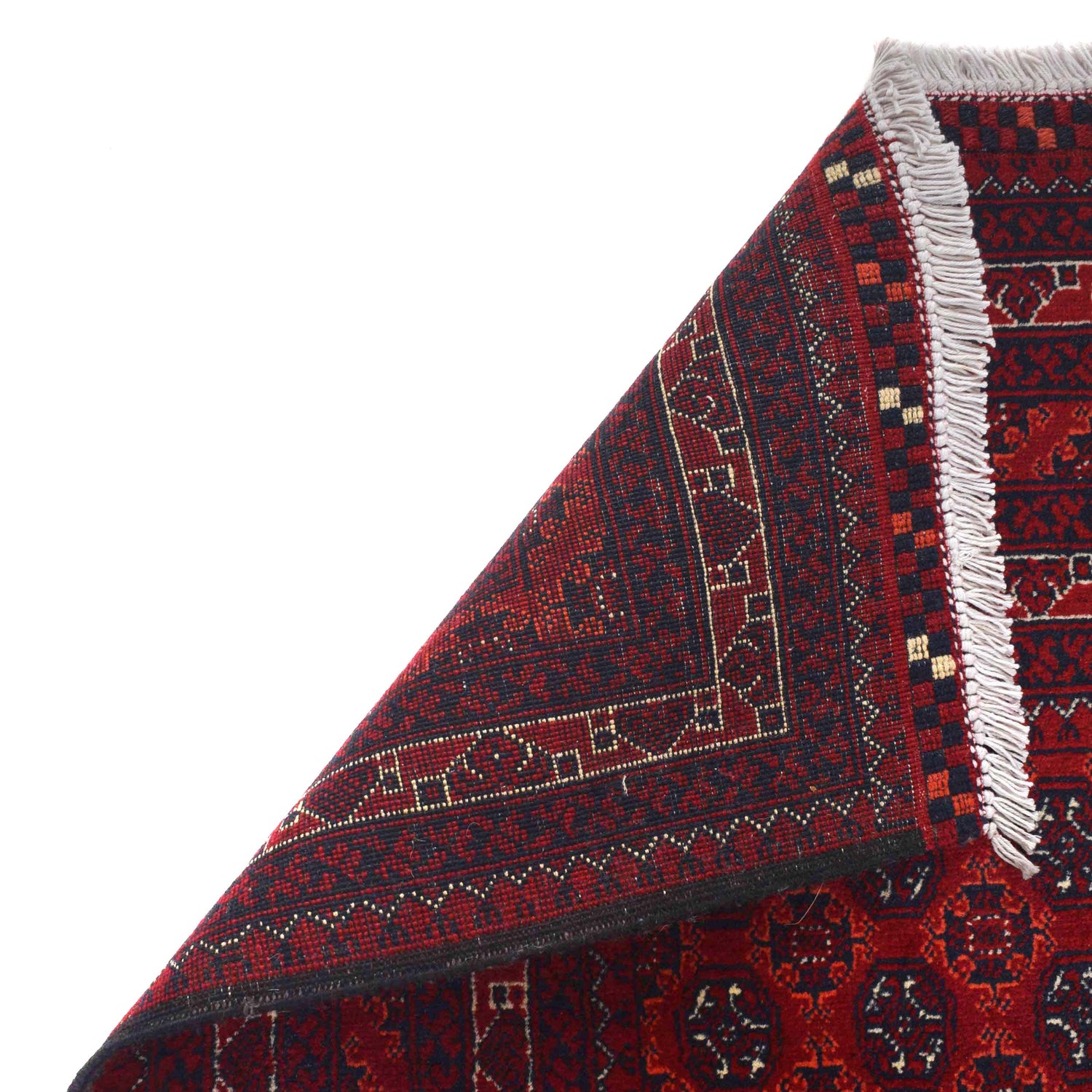 Khoja Roshnai Area Rug Handmade Burgundy Red Floral 3x5 ft