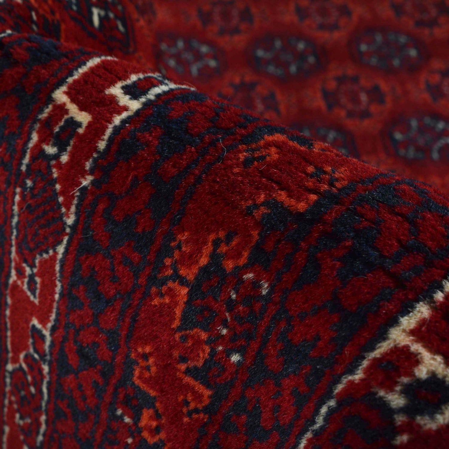 Khoja Roshnai Area Rug Handmade Burgundy Red Floral 3x5 ft