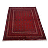 Khoja Roshnai Area Rug Handmade Burgundy Red Floral 3x5 ft