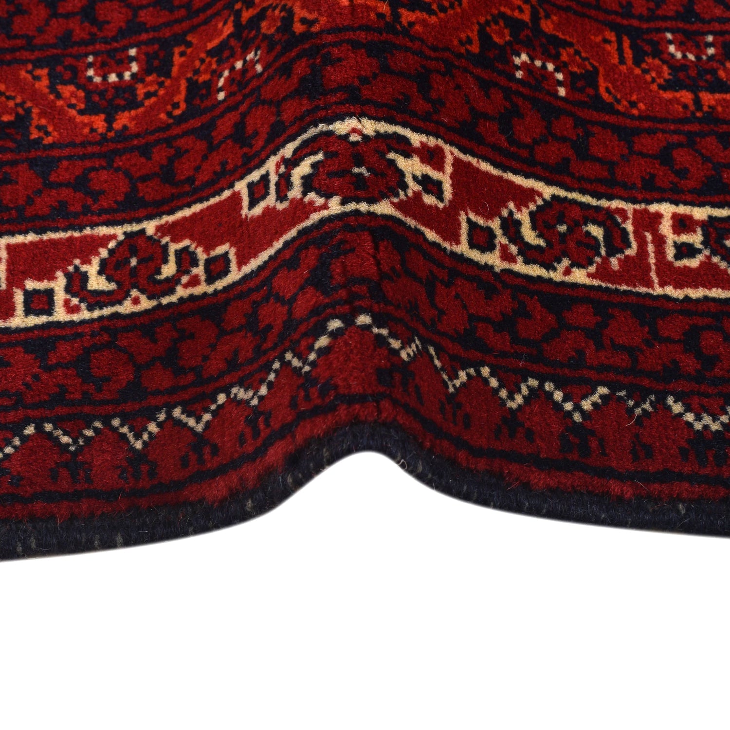 Khoja Roshnai Area Rug Handmade Burgundy Red Floral 3x5 ft