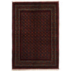 Khoja Roshnai Area Rug Handmade Brownish Maroon Floral 3x5
