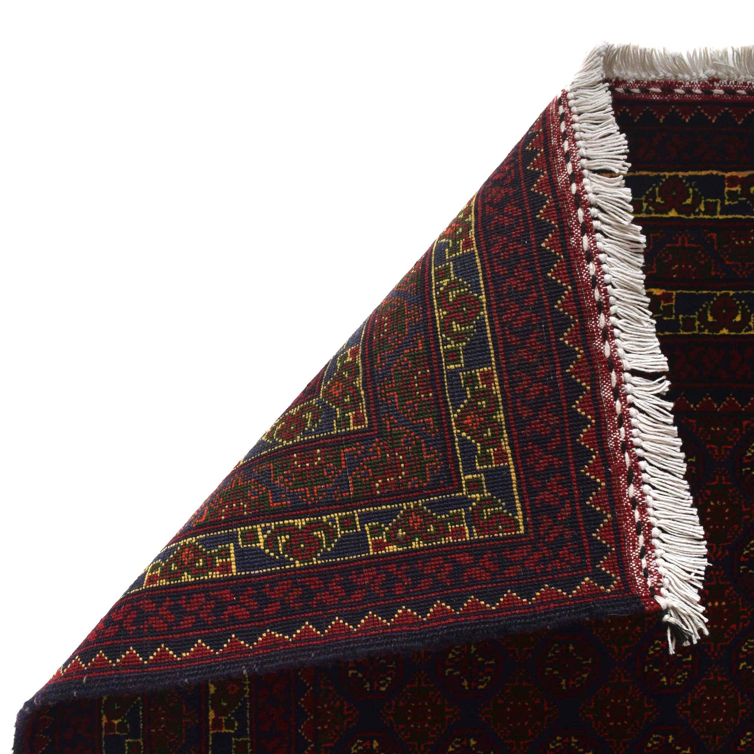 Khoja Roshnai Area Rug Handmade Brownish Maroon Floral 3x5