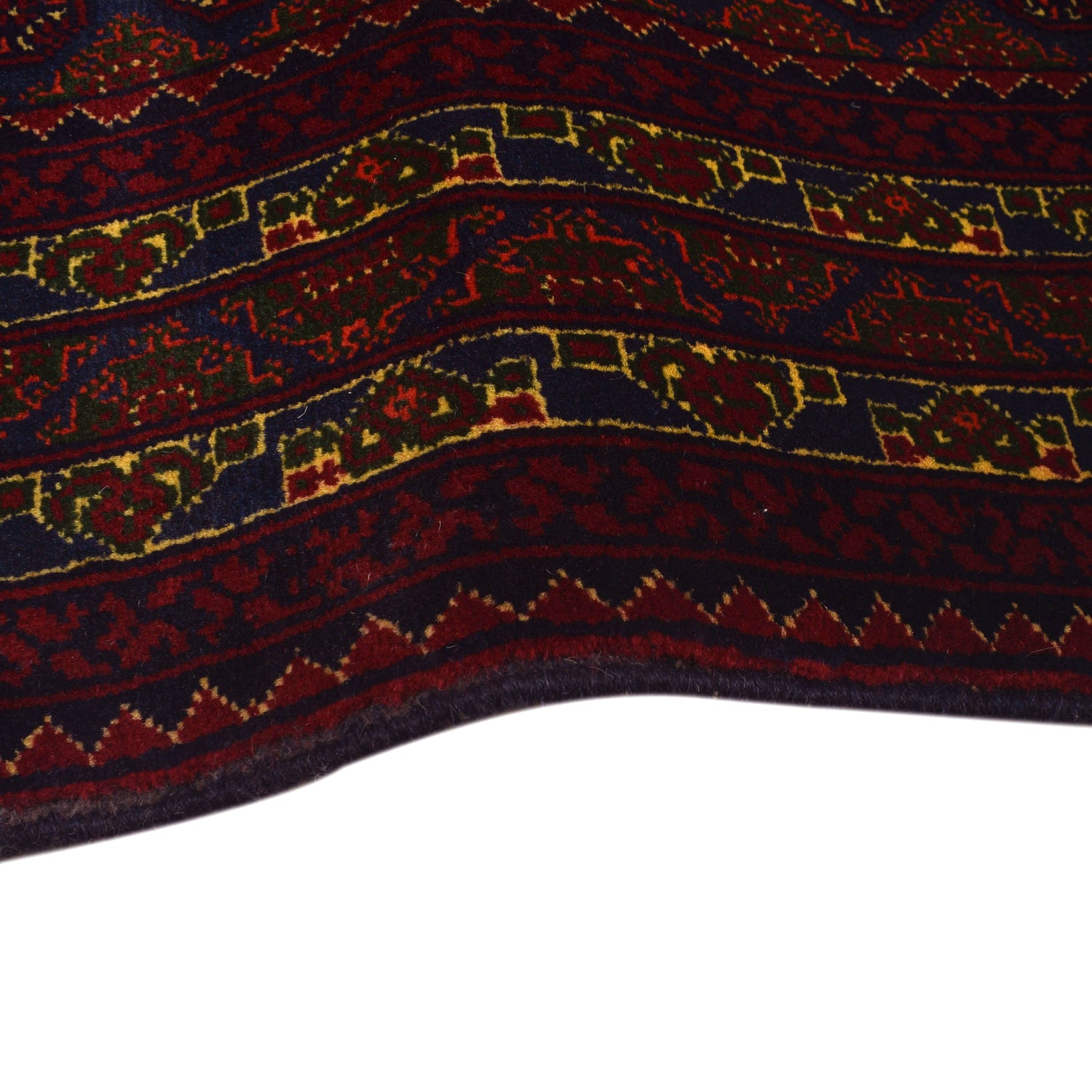 Khoja Roshnai Area Rug Handmade Brownish Maroon Floral 3x5