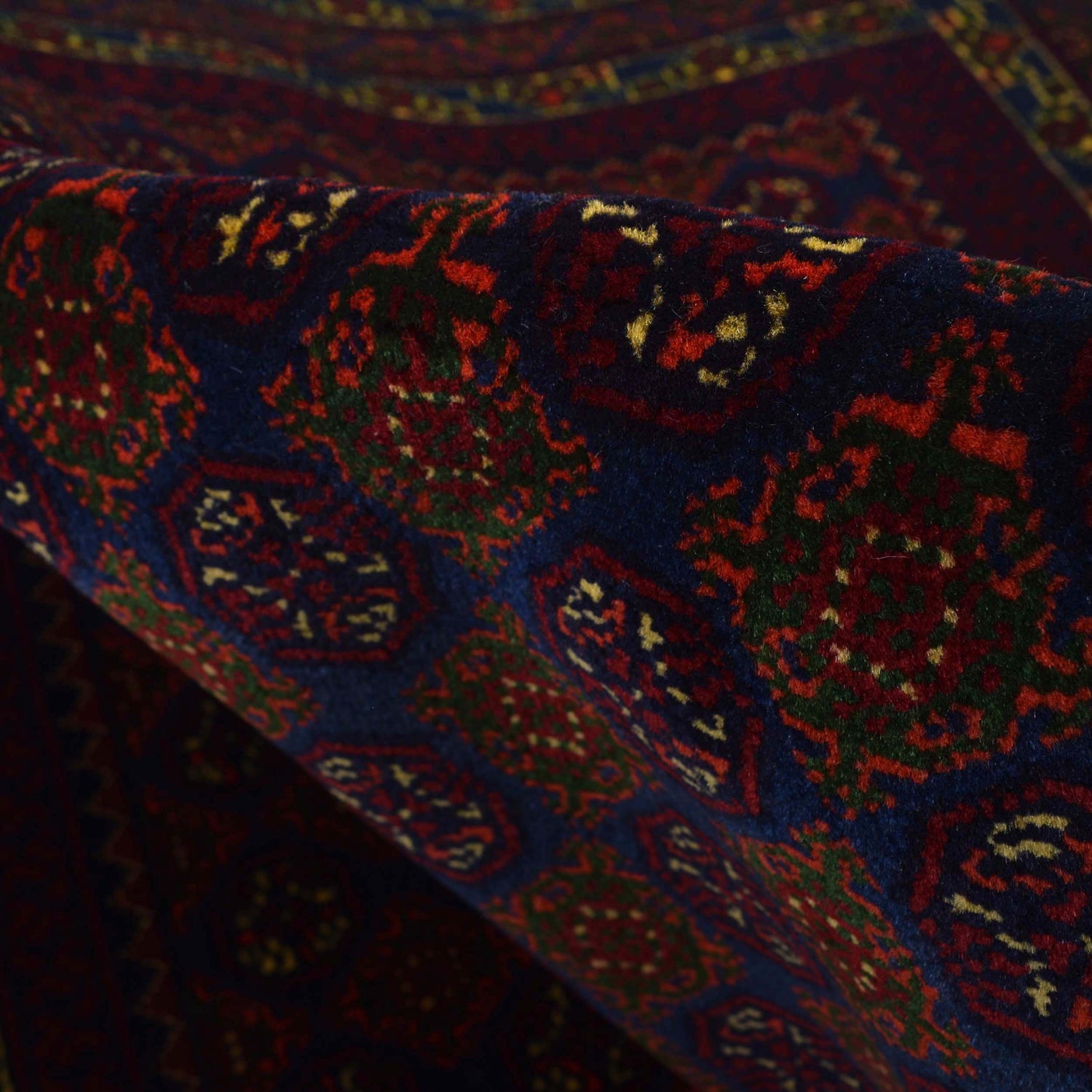 Khoja Roshnai Area Rug Handmade Brownish Maroon Floral 3x5