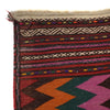 Table Sheet Runner Rug Handmade Maroon Curvilinear 6' Runner