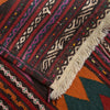 Table Sheet Runner Rug Handmade Maroon Curvilinear 6' Runner