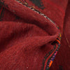 Table Sheet Runner Rug Handmade Maroon Curvilinear 6' Runner