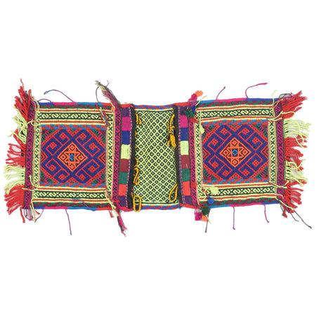 Saddle Bag Handmade Multi Floral 1x2 ft