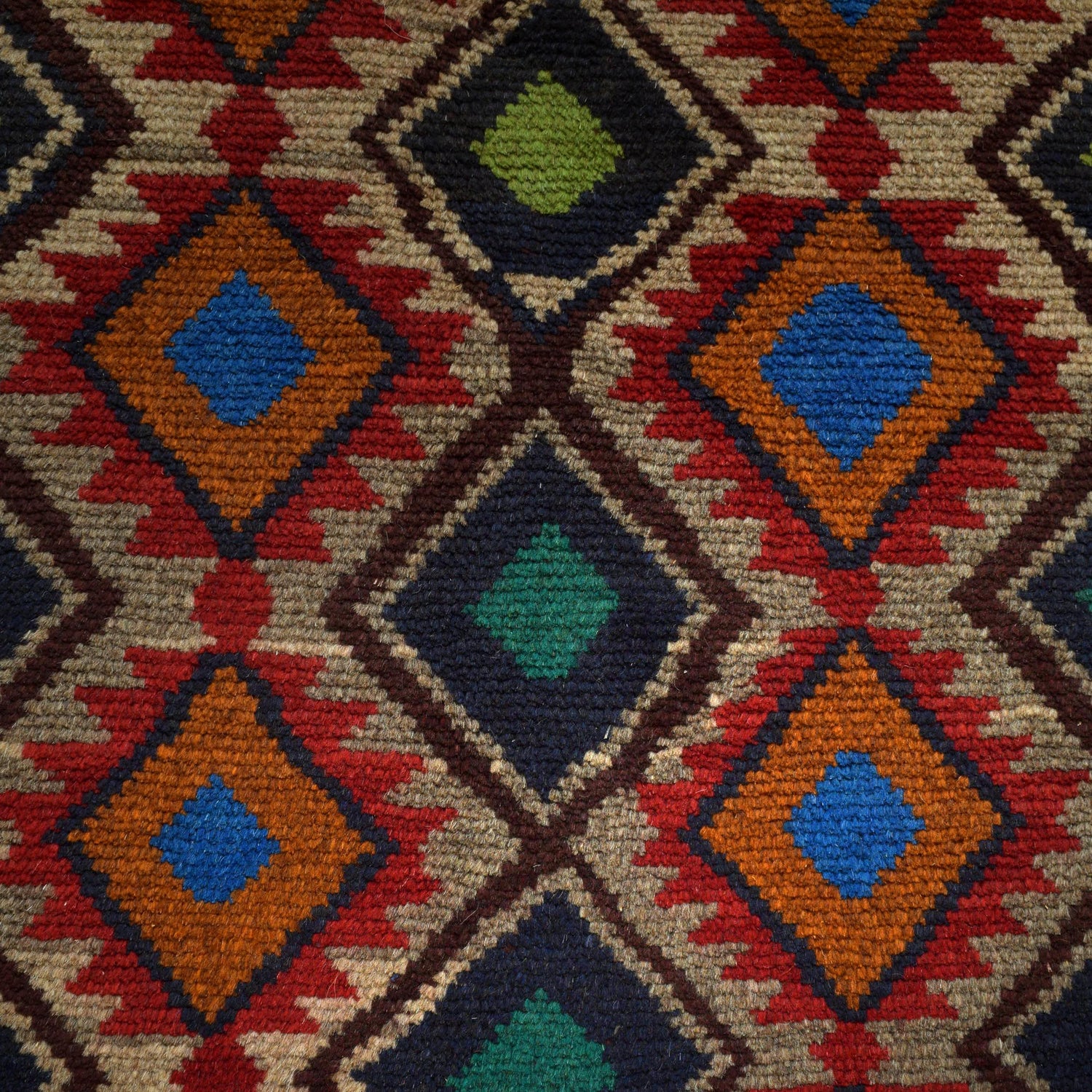Kohistani Area Rug Handmade Multi Geometric 5x8 ft