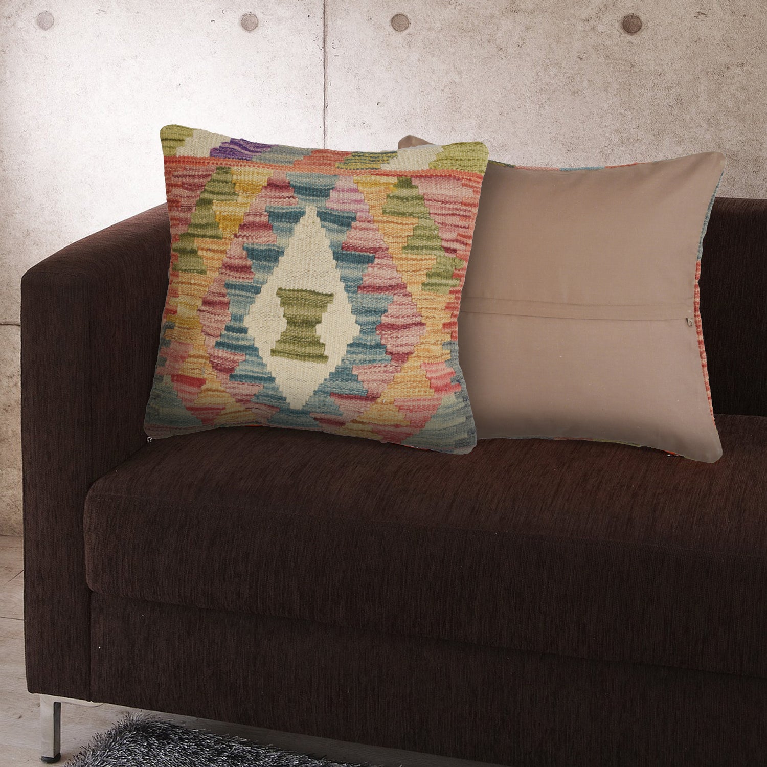 Handmade Kilim Cushion Cover Multi