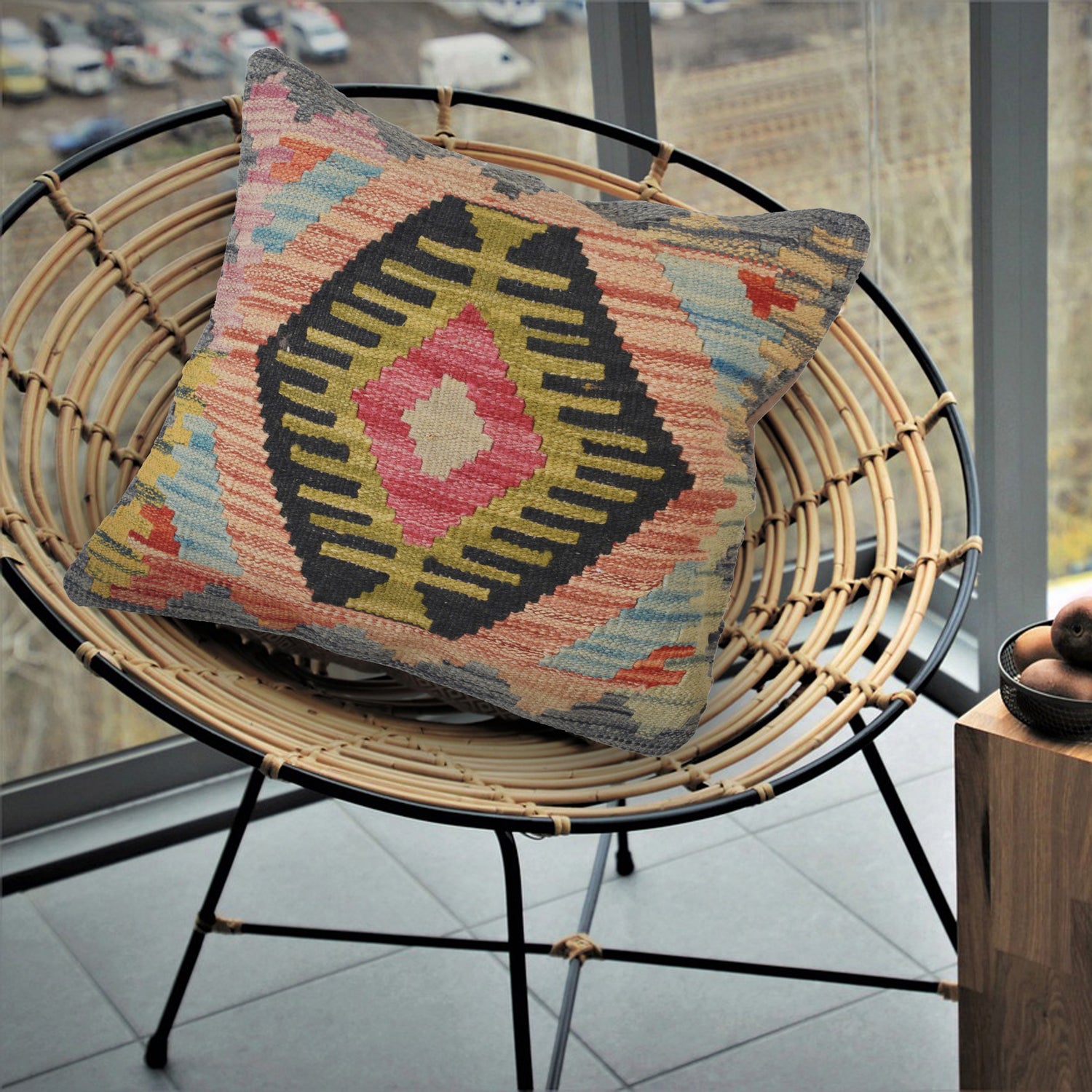 Handmade Kilim Cushion Cover Multi
